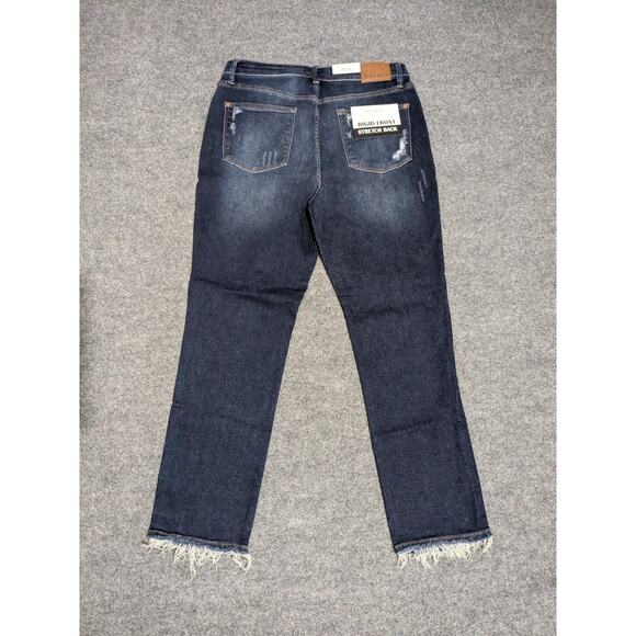 Judy Blue Dark Wash Straight Leg Jeans - Picture 2 of 9
